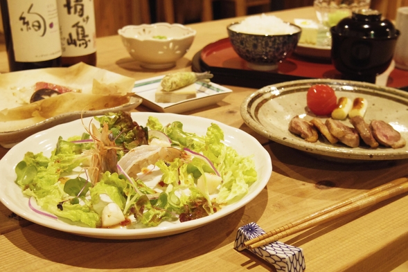 源泉掛流しの温泉を貸切♪１泊２食付スタンダードプラン